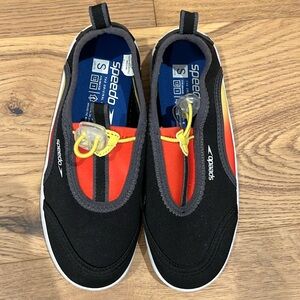 Speedo Kids Black and Red Water Shoes